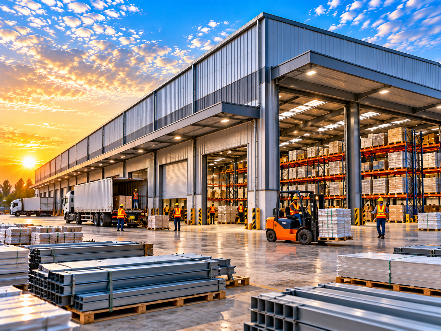 Warehouse roofing